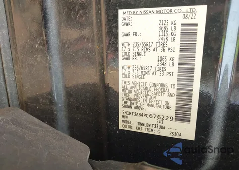 2023 Nissan Rogue S Intelligent Awd from USA, damaged, VIN 5N1BT3AB4PC676229